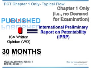 PCT Chapter 1 Only- Typical Flow
ISA Written
Opinion (WO)
 