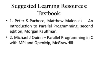 Comprehensive Introduction to Parallel Computing and Programming ...