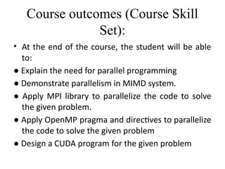 Comprehensive Introduction to Parallel Computing and Programming ...