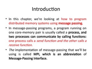 Comprehensive Guide to MPI Programming in Distributed Memory Systems | PPTX