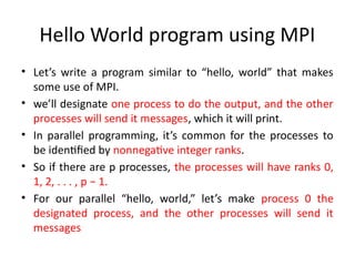 Comprehensive Guide to MPI Programming in Distributed Memory Systems | PPTX