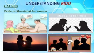 Pride or Maratabat for women
CAUSES
 