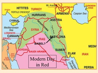 Modern Day in Red SAUDI ARABIA BABEL? 