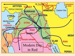 Modern Day in Red SAUDI ARABIA BABEL? 