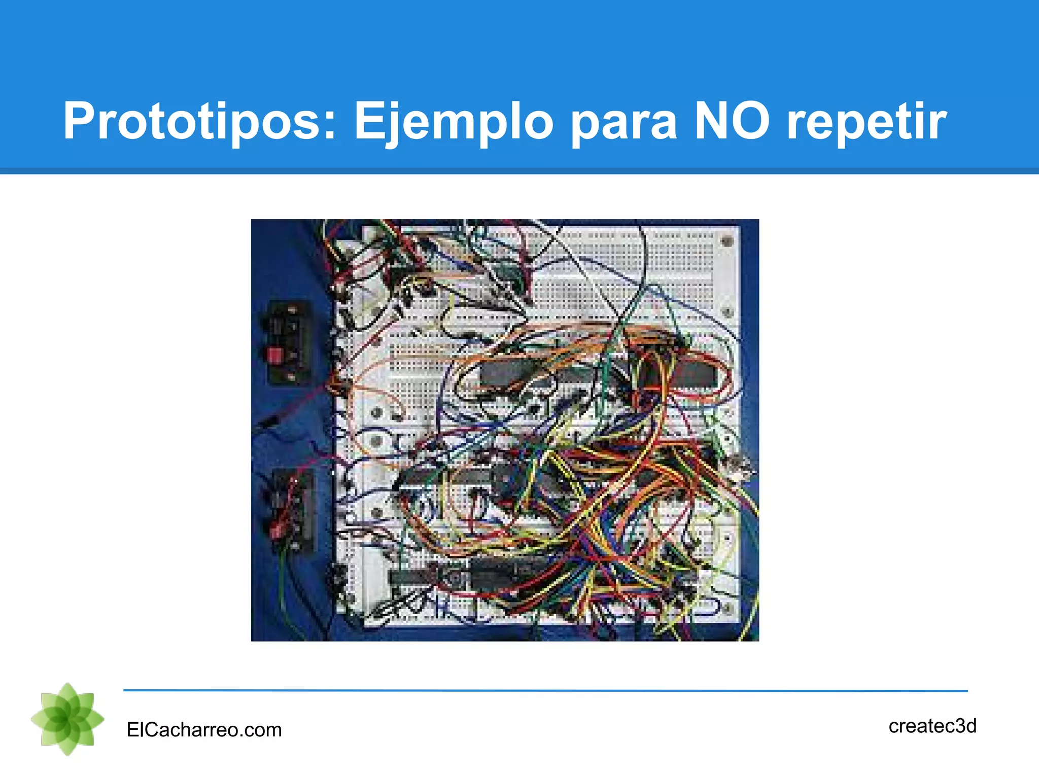 Prototipos: Ejemplo para NO repetir
ElCacharreo.com createc3d
 