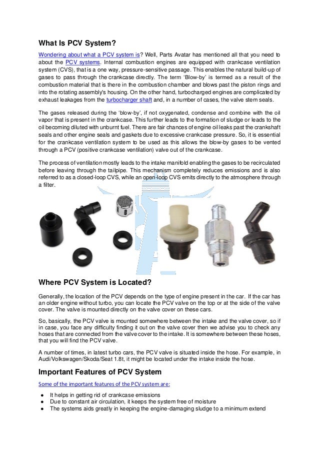 Car Filter PCV System