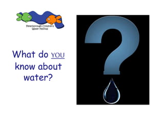 What do YOU
know about
water?
 