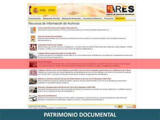 PATRIMONIO DOCUMENTAL