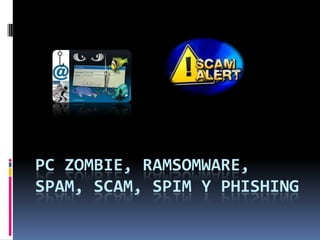 PC ZOMBIE, RAMSOMWARE, SPAM, SCAM, SPIM y PHISHING 