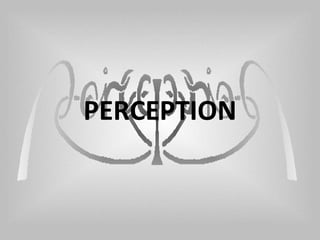 PERCEPTION
 