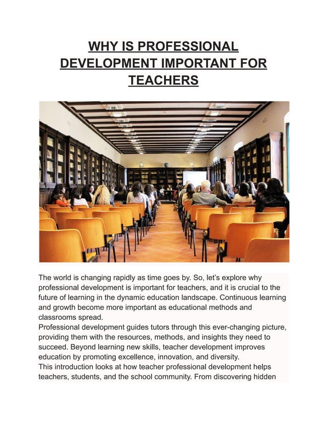 WHY IS PROFESSIONAL DEVELOPMENT IMPORTANT FOR TEACHERS PDF why-is-professional-development-important-for-teachers-pdf