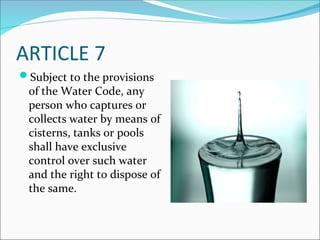 Comprehensive Overview of PD 1067: The Water Code of the Philippines | PDF
