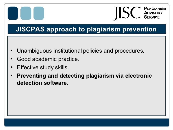 preventing and detecting plagiarism plagiarism prevention