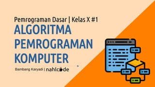 Algoritma Pemrograman Komputer | PDF
