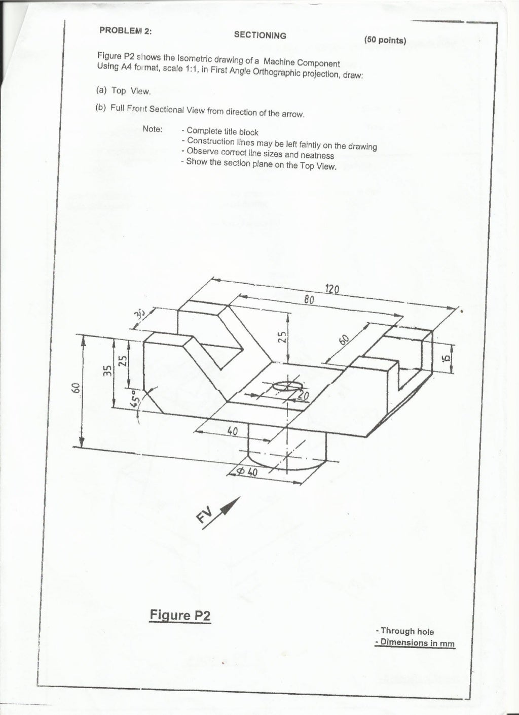 engineering drawing QUESTIONS paper