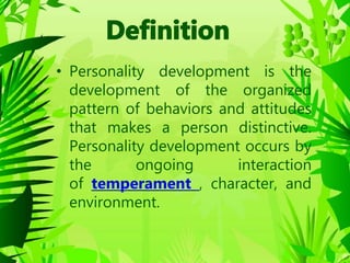 Personality Development : An Introduction | PPT