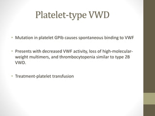 Quantitative platelet disorders | PPTX
