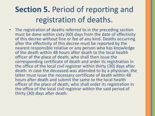 Presidential Decree No. 651 | PPTX