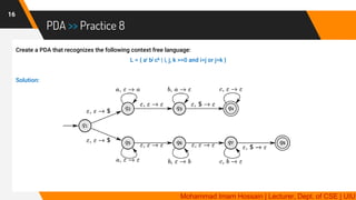 TOC 9 | Pushdown Automata