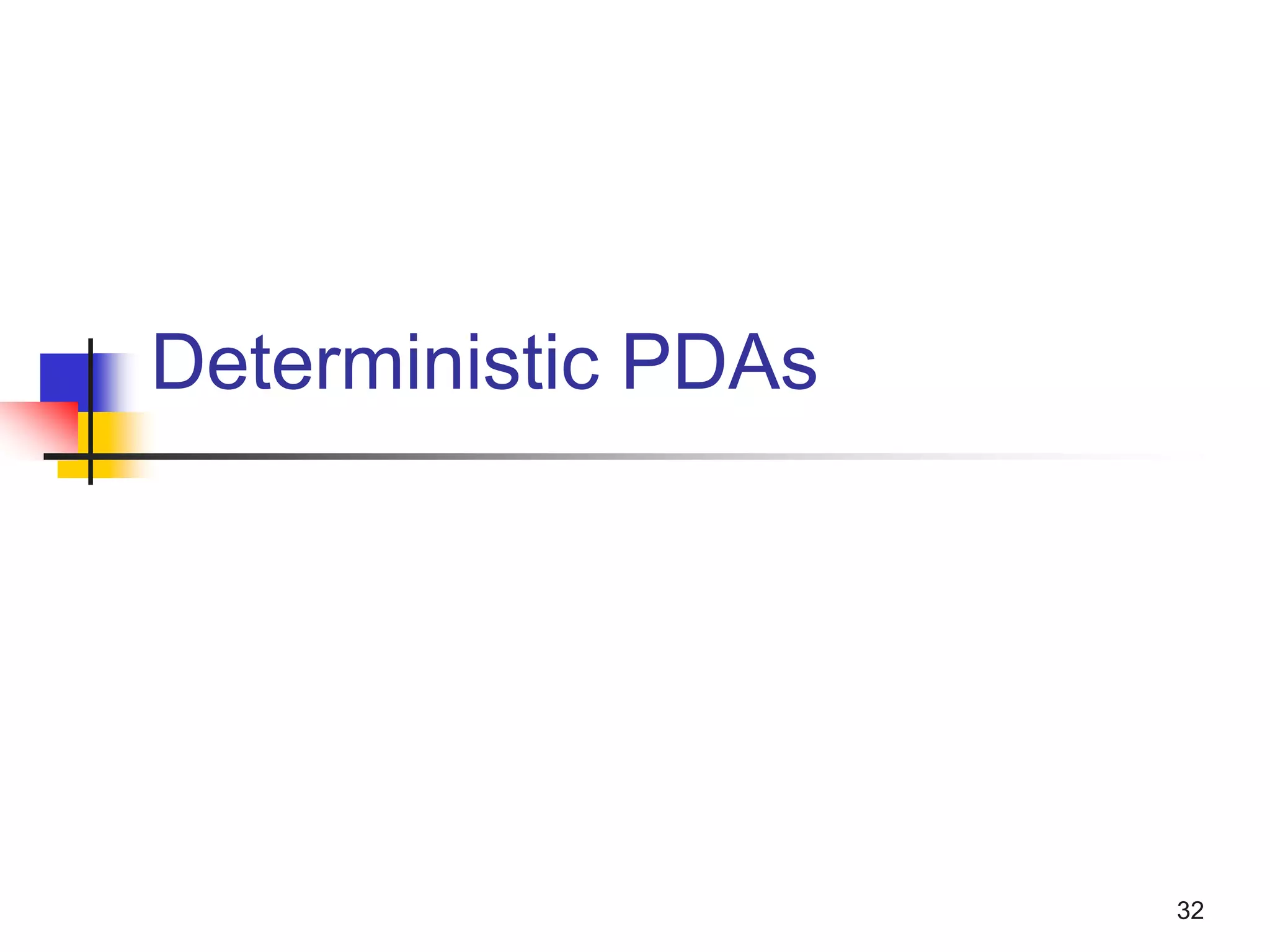 32
Deterministic PDAs
 
