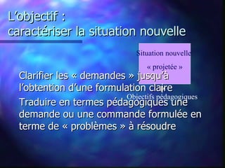 Le public, la situation initiale 