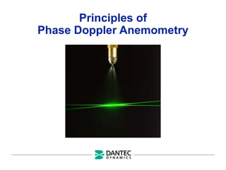 Principles of
Phase Doppler Anemometry
 