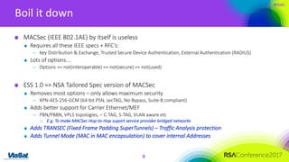 IEEE MACSec and NSA ESS: How to Protect Your WAN, LAN and Cloud | PPT