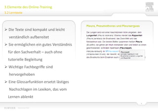 Individuelle Bestimmung von Lerntempo und Lernrhythmus 