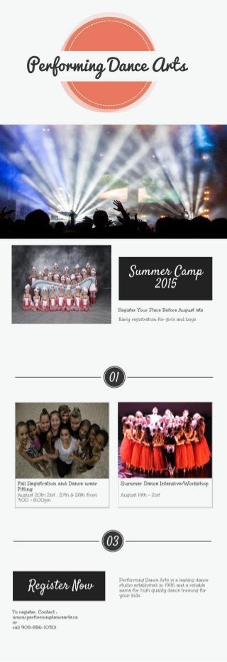 Performing Dance Arts Announces Summer Camp 2015