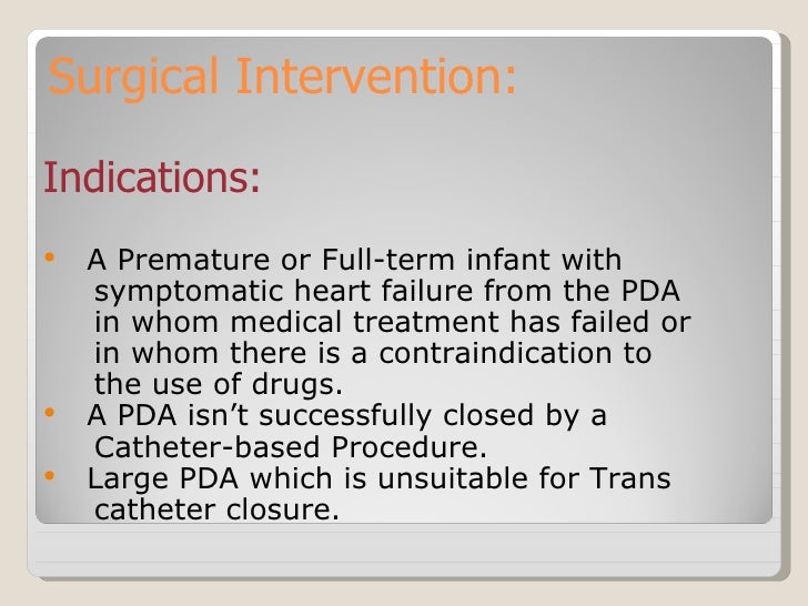 Pda Part 6 Treatment