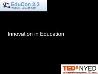 Innovation in Education 