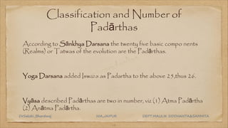 padartha nirupana as per NCISM syllabus | PDF