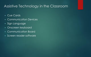 ASSISTIVE TECHNOLOGY FOR STUDENTS WITH VISUAL IMPAIRMENT ANDAUTISTIC ...
