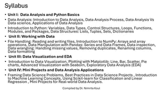 Introduction to Python for Data Analysis | PDF