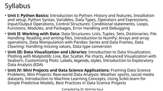 Introduction to Python NumPy and Pandas Libraries | PPTX