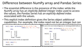 Introduction to Python NumPy and Pandas Libraries | PPTX