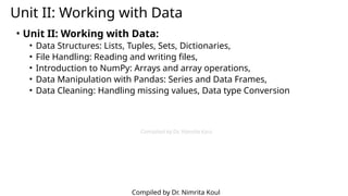 Introduction to Python NumPy and Pandas Libraries | PPTX