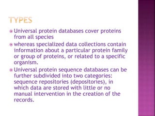 PROTEIN DATABASE | PPTX