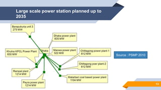 Large scale power station planned up to
2035
13
Source : PSMP 2010
 