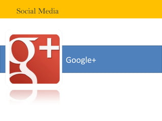 Google+
Social Media
 