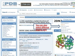 You can also
select different
display view
 