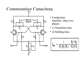 Commutating Capacitors
• Conduction
transfers takes two
phases
• 1) Transition time
• 2) Settling time
 