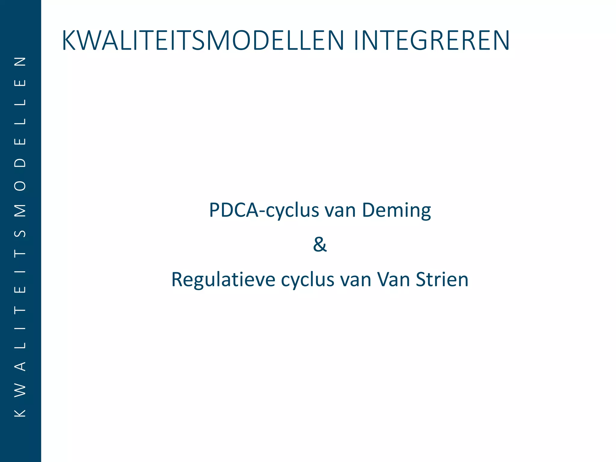 Pdca - van strien | PPTX