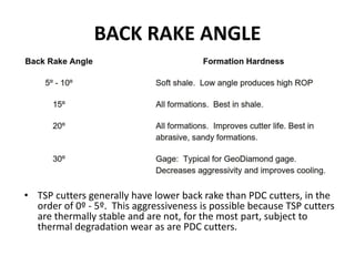 Bcna Rake Types Drilling Bit Introduction and bit Selection (Part 3) | PPTX