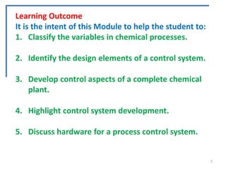Presentation on process dynamics and control | PPT