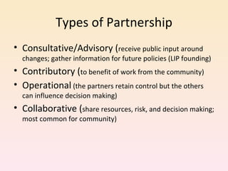 Community Partnerships | PPT