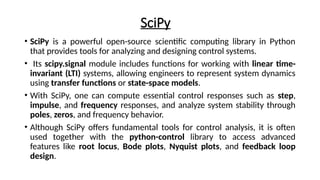 Invariants Python Comprehensive Guide to Control Systems and Python Simulation | PPTX