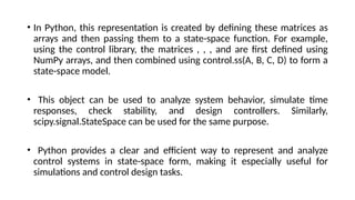 Comprehensive Guide to Control Systems and Python Simulation | PPTX