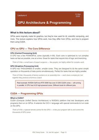 Comprehensive Study Guide on Parallel & Distributed Computing Systems | PDF