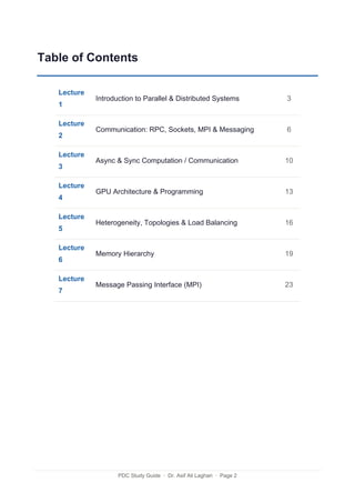 Comprehensive Study Guide on Parallel & Distributed Computing Systems | PDF